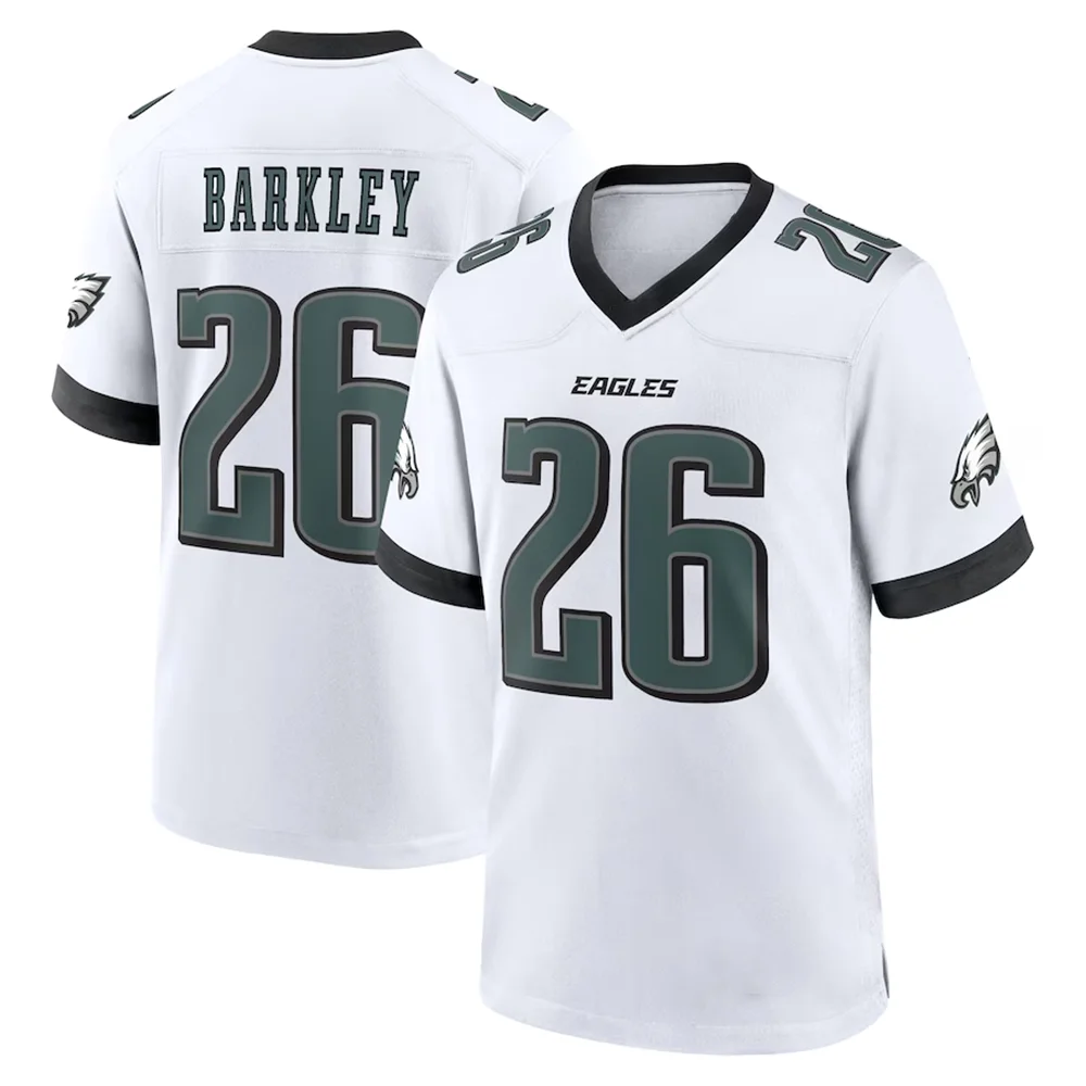 24-25 Adult Philadelphia American Football Jersey Rugby Jersey Sportswear Training Jersey T-shirt Eagles Barkley 26 Number