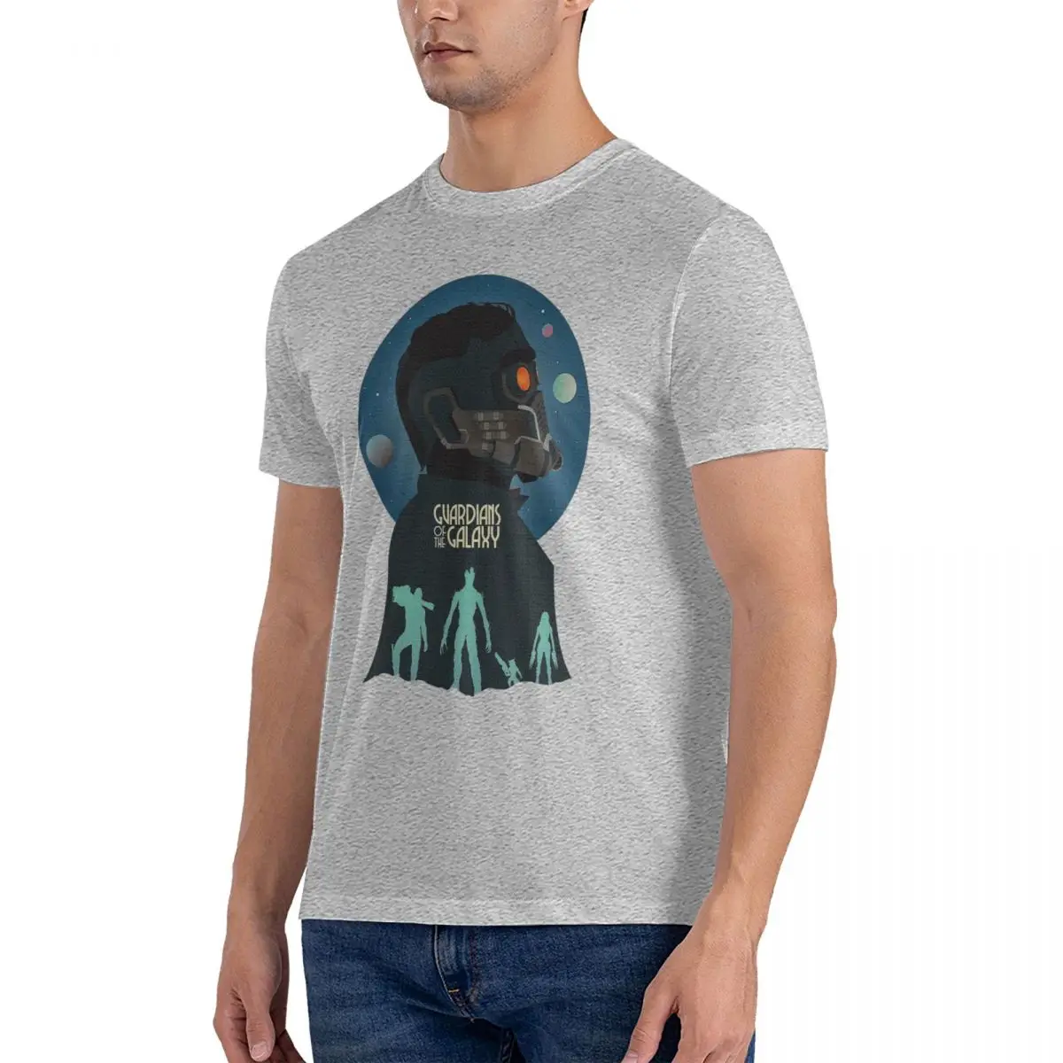 Star Lord T Shirts Men Cotton Vintage T-Shirts O Neck Marvel Guardians of the Galaxy Film Tees Short Sleeve Tops Unique