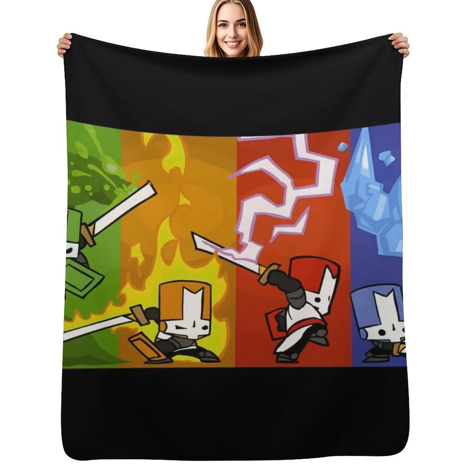

Castle Crashers Throw Blanket Year Round Soft Comfortable Blanket for Home