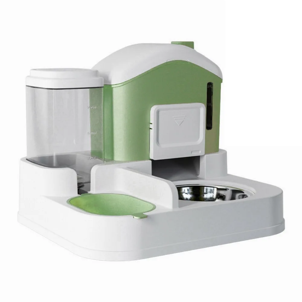 

2-In-1 Automatic Cat Water Feeder Detachable Spill Proof Cat Water Dispenser with Water Fountain Large Capacity