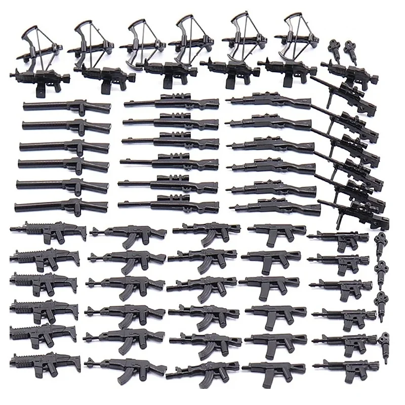 Military Weapon Special Forces Soldier Gun MOC Building Blocks Army Accessory Modern SWAT Mini Parts Brick Figures Toys Juguetes