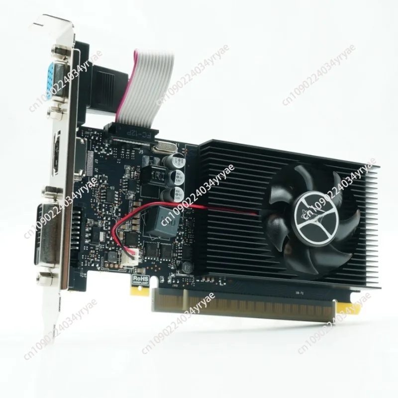 New GT730 2G 192SP DDR3 desktop PC discrete graphics card for small chassis high-resolution video