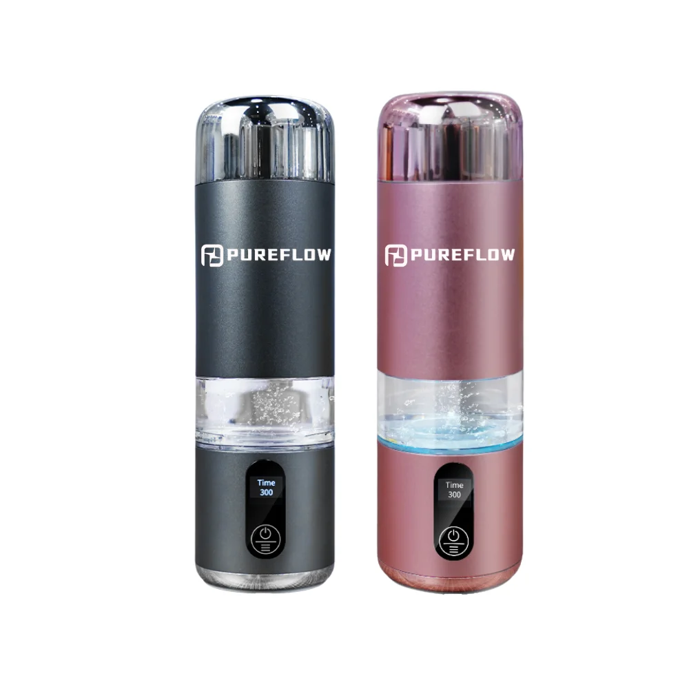 Hot selling：Portable Water Bottle Generator 3 Cycle 8000ppb High Solubility UBS Charge Li-Battery for House Ou