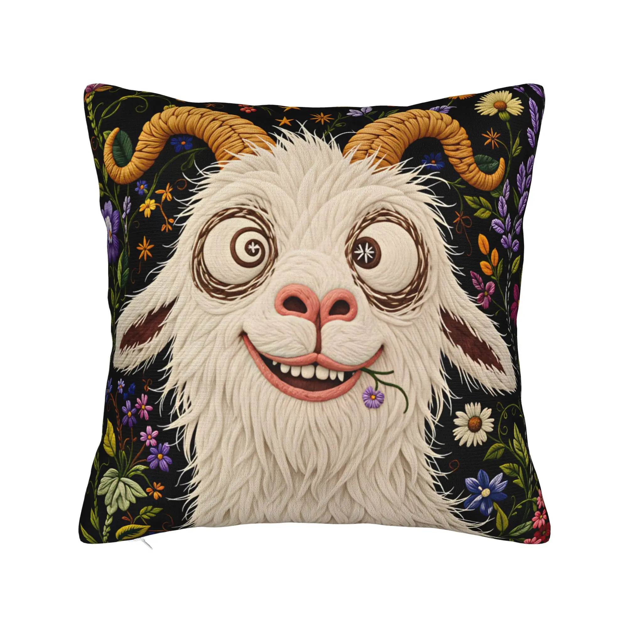 Screaming Goat  Pillowcases  Kawaii Pillow Case For Office Car Home Decor Soft Pillow Cover