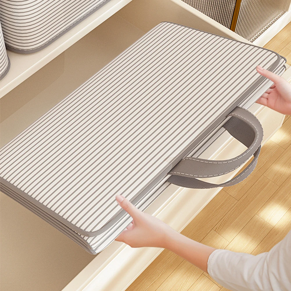 

Large Capacity Household Quilt Storage Box Foldable Pouch Storage Bag Organizer with Zipper Wardrobe Clothing Moving Luggage Bag