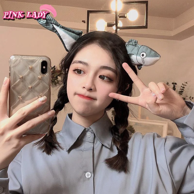 

Cartoon Funny Little Fish Hairband - Cute Plush Salted Fish Hair Hoop | Wash Face Hair Clips, Girls' Headwear & Hair Accessories