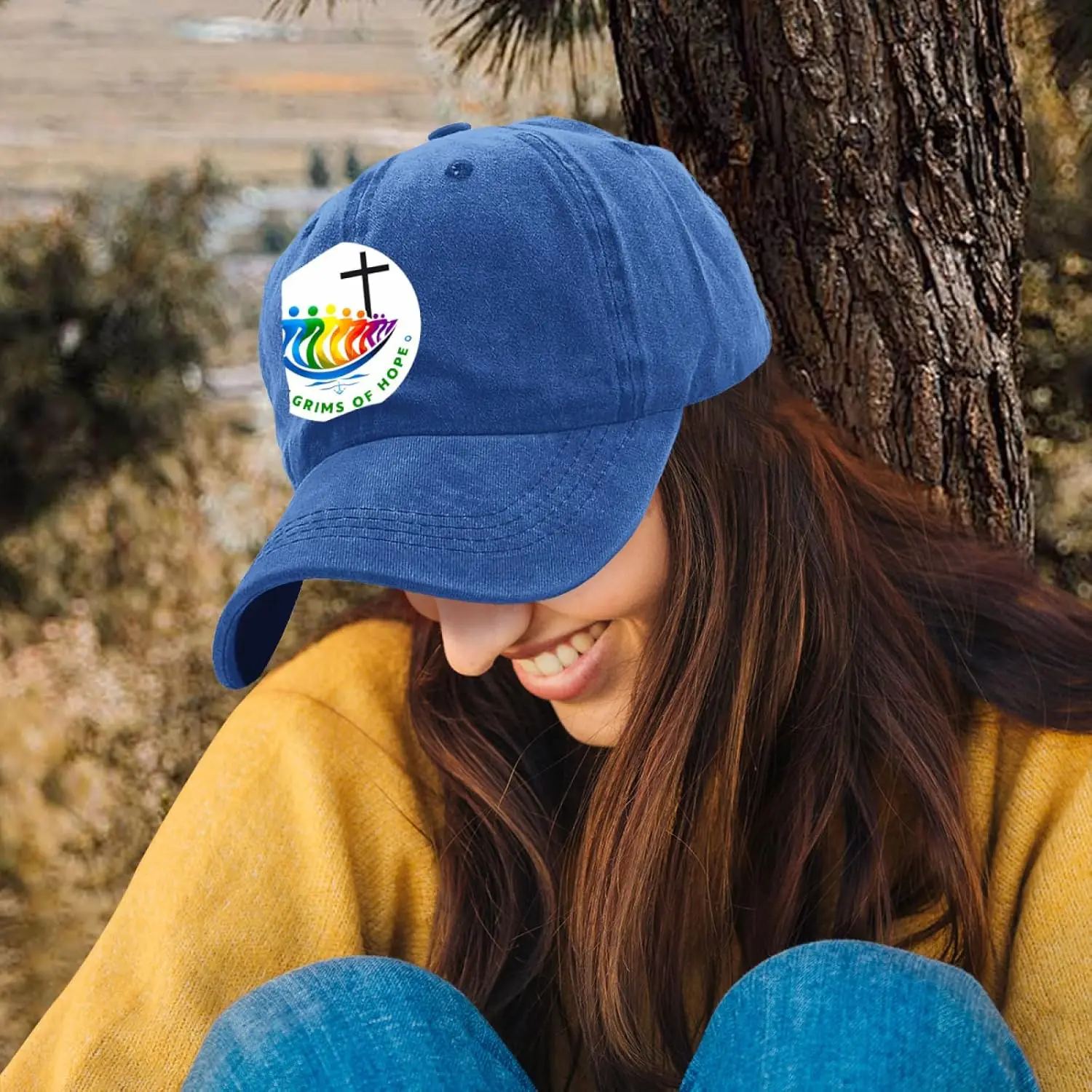 قبعة بيسبول للرجال، اليوبيل الكاثوليكي 2025 حجاج ملون من قبعة سائق الشاحنة الأمل