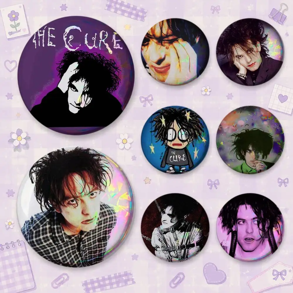 The Cure Robert S-Smith Broschen Cartoon-Abzeichen Anstecknadeln Rucksack Hut Accessoires Freundesgeschenk