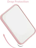 1 étui de protection rose en TPU pour chargeur, compatible avec la batterie externe sans fil MagSafe d'Apple 4