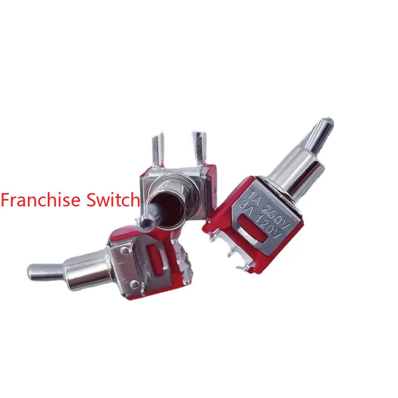 5PCS Q22 Small Positive Bending Foot 3-foot Second Gear Toggle Switch Rocker  1A 250V- 3A120V