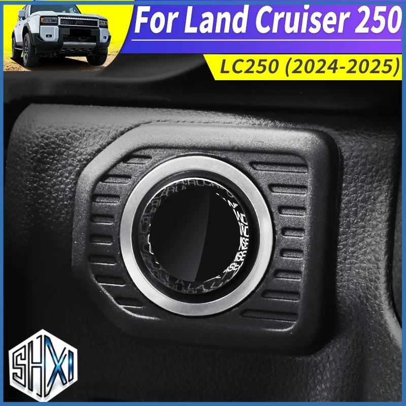 For Land Cruiser Prado LC 250 2024-2025 One-Key Start Ring First Edition 1958, J250 interio upgrade Decoration Accessories Tools