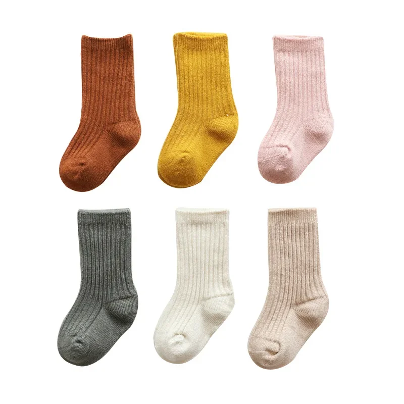 Autumn Winter Thicken Warm Stitch Cotton High Long Socks Cute 3D Doll Boy Girls Floor Clothing for Baby Kid Children Accessories