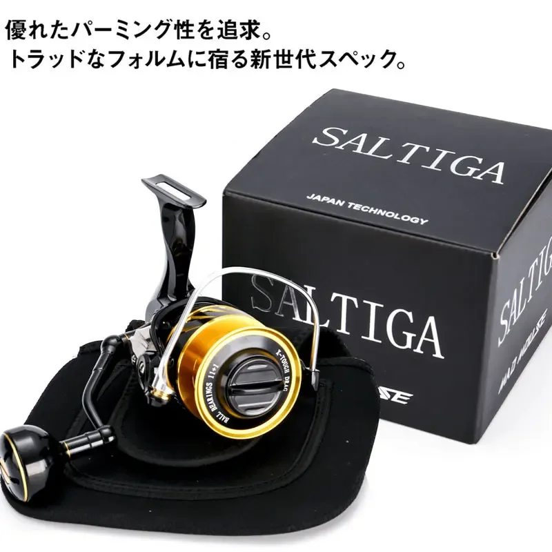 Wonderful Saltiga SW4000XG SW6000HG SW10000HG 11+1 Bearings 35kg Drag Power  Spinning Saltwater Fishing Reel