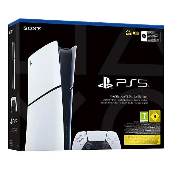 1TB digital Slim Playstation 5 console, 4K resolution