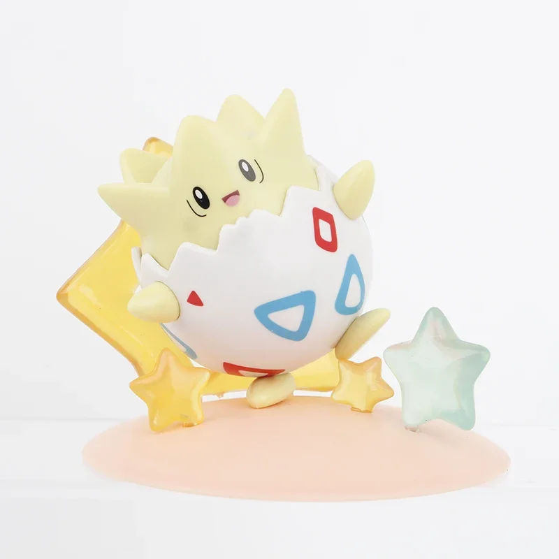 4pcs/set Pokemon Figures Pikachu Sylveon Togepi Piplup, 8-10cm Cute Anime Model Collection for Kids Gift
