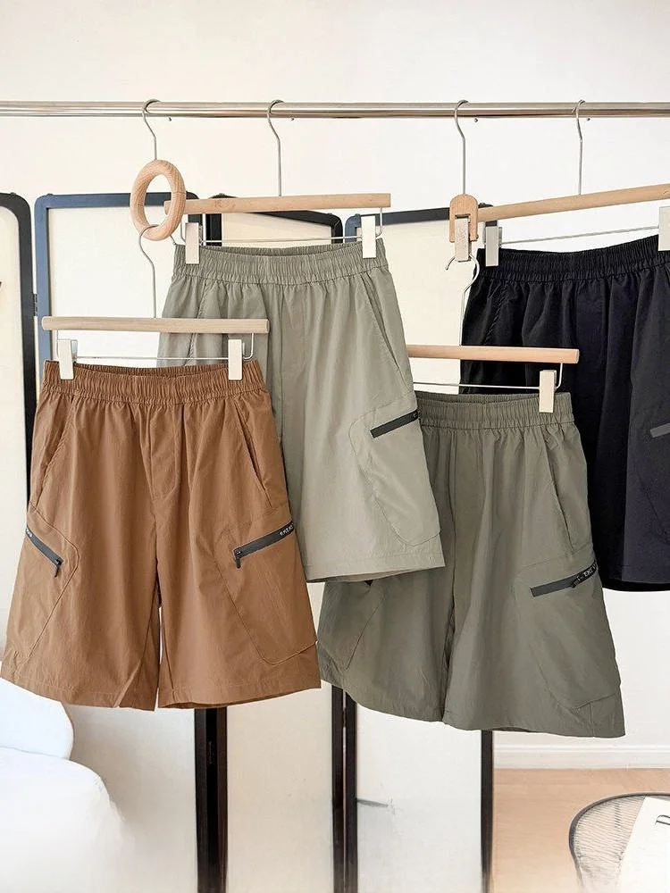 

Line! Lightweight Outdoor Men's Work Shorts! Zipper Pocket! 3D Tailoring! Summer Fashionable Short Pants
