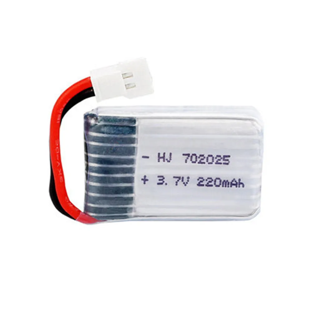 3.7V 220mAh Lipo Battery + 5 in 1 Charger for X4 X11 X13 RC Drone Quadcopter Spare Parts 702025 3.7v Rechargeable battery 1-5pcs