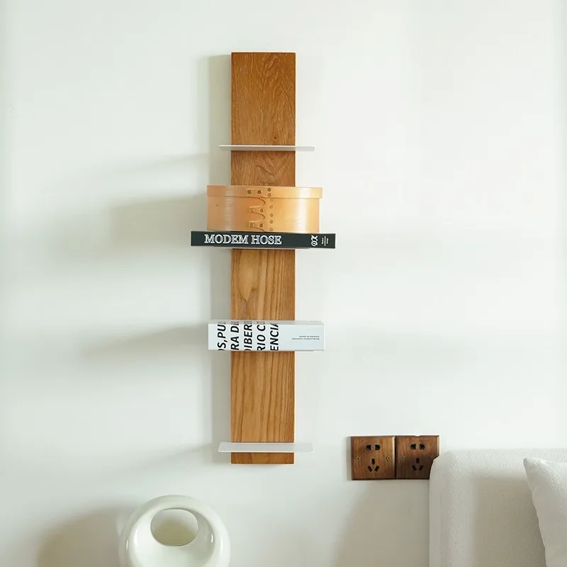 Modern Floating Wall Bookcase Wooden Multi Layer Bookcases Living Room Bookshelf Aesthetic Book Shelves Organizer Furniture