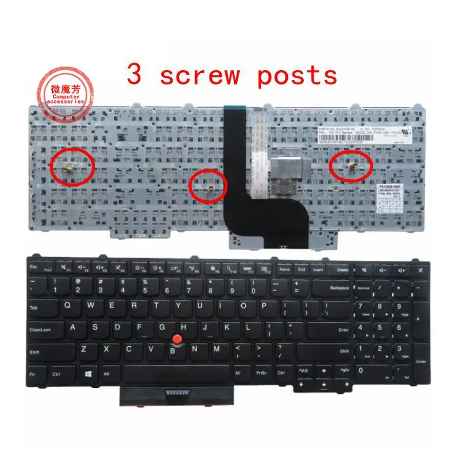 US NEW keyboard For Lenovo P50 P70/S P51 P71 MT 20EN 20EQ   English laptop