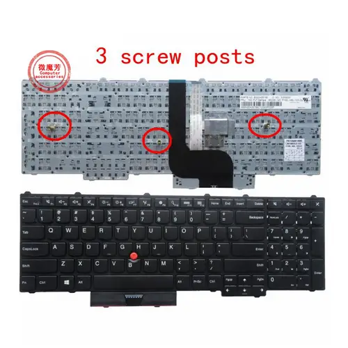 Nuevo teclado para ordenador portátil de EE. UU. para Lenovo Thinkpad P50 P70 P51 P71 P70S MT 20EN 20EQ inglés