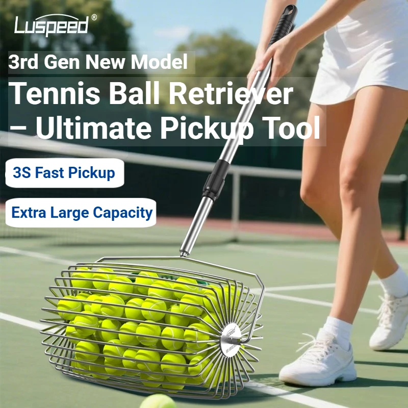 Luspeed Third-Generation Tennis Ball Picker, Retractable Ball Picker, Increased Capacity, Easy to Pick up Balls, Quick to Retrieve Balls view 2