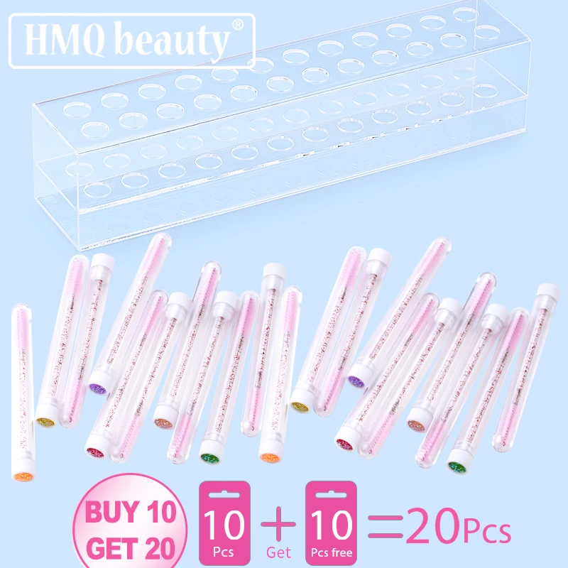 

Eyelash Brush Tube Storage Bracket Tweezers Holder Acrylic 24 Holes Display Stand Beauty Makeup Tools Eyelash Planting