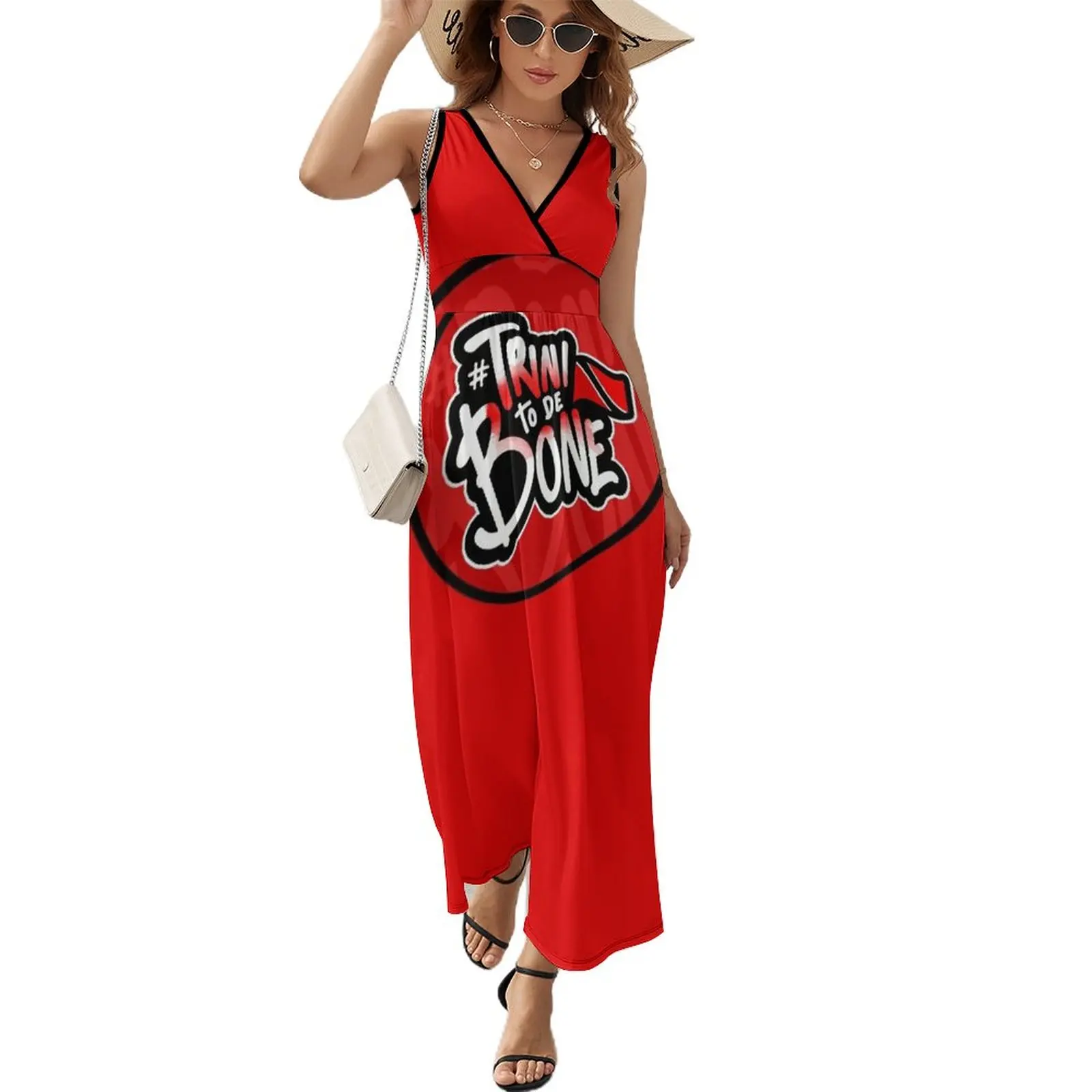 Trini To De Bone - Trinidad and Tobago | Trinidad Slang Sleeveless Dress beach dress dresses women summer 2024 dresses for women