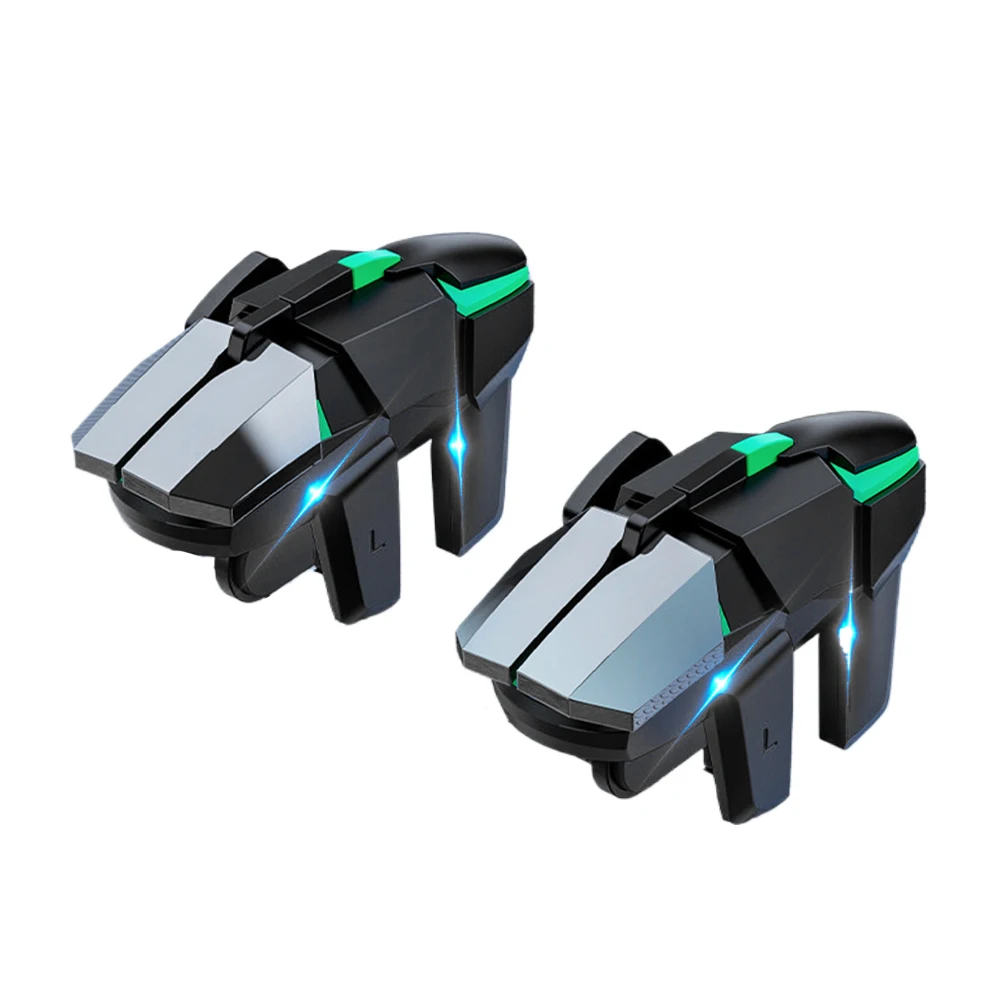Mobile Game Trigger For PUBG Phone Gaming Controller 6 Finger Trigger Sensitive Shooting Gamepad L1 R1 Aim Keys Gaming Handle