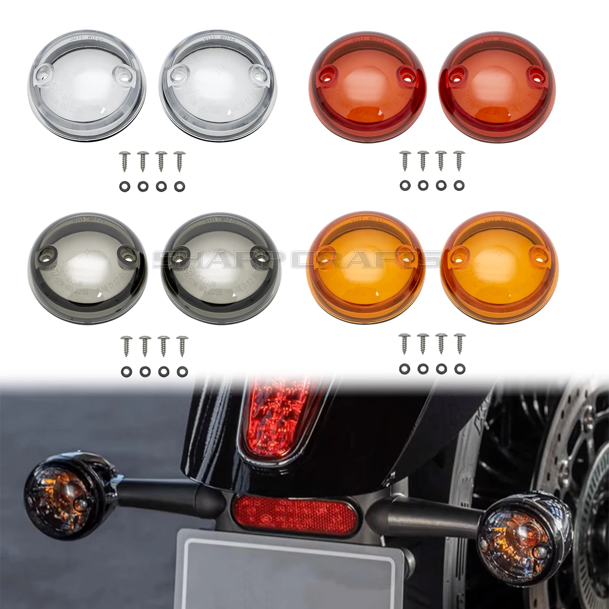 Motorradteile Blinker-Licht-Linse, Kontrollleuchte, Abdeckung für Indian Scout/Sixty/ABS/Sixty ABS/10. Jahrestag 2884129