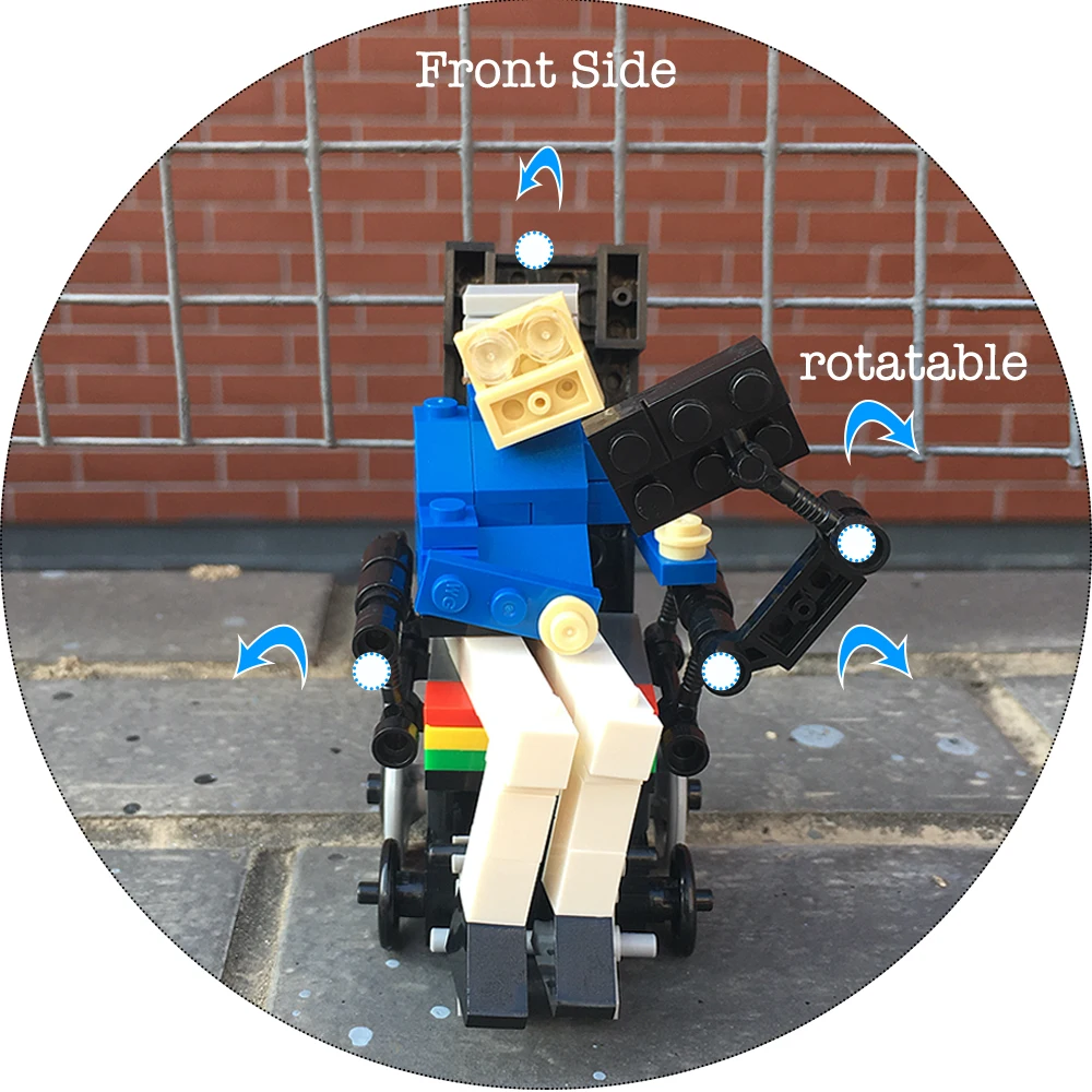 120+pcs MOC Set DIY Stephen Hawking Scientist Character Creative Collection Educational Model Building Blocks Toys Bricks Bag
