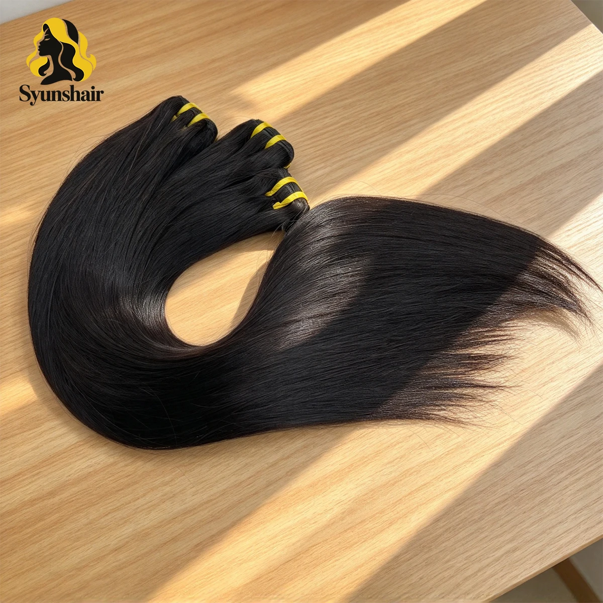 16A Echthaar-Bündel, 1/3/4 Stück, 100 % unbehandeltes, rohes vietnamesisches Haar, Cuticle-Aligned, Haarverlängerungen für Frauen – Detail 1