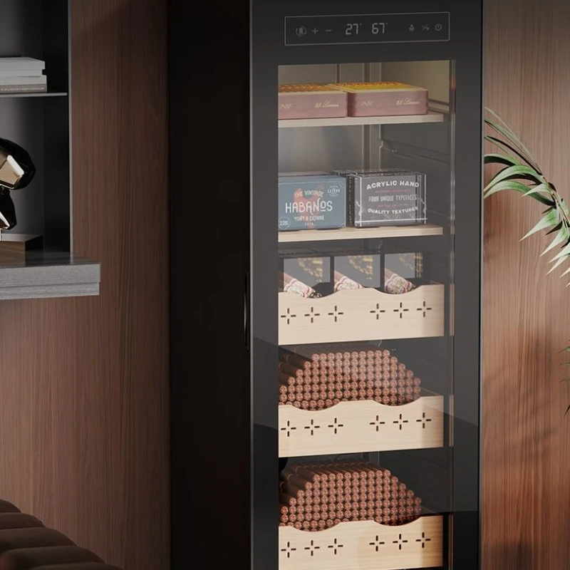 

Cigar cabinet constant temperature and humidity household mini cedar wood moisturizer