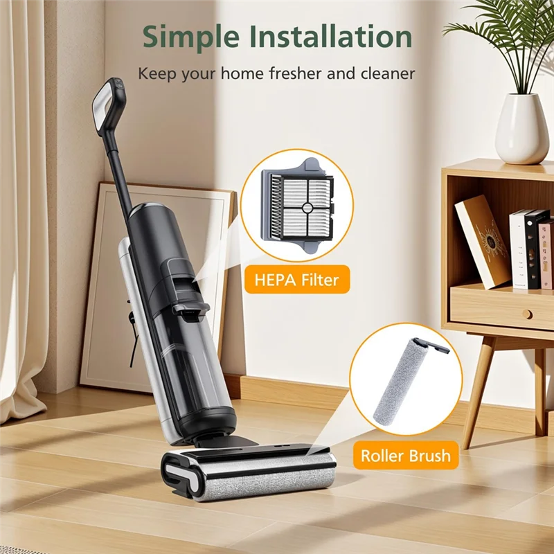 

UNCL сменный мягкий роликовый фильтр-щетка для Tineco Floor One S7, запасные части для парового пылесоса, аксессуары