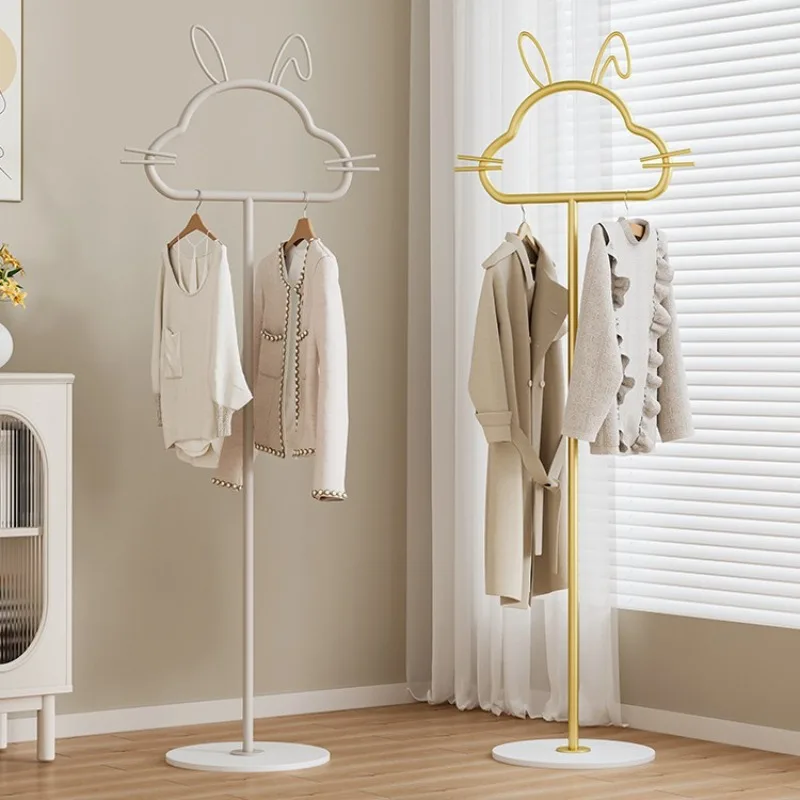 

Light luxury floor hanger bedroom household small corner bedside clothes at night
