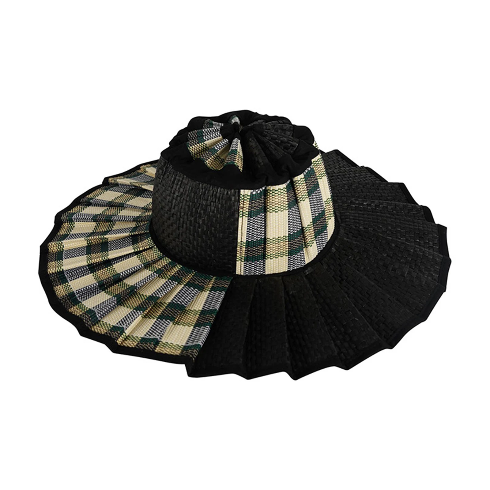 

Женская складная шляпа от солнца, летняя модная плиссированная шляпа с широкими полями, повседневный аксессуар для активного отдыха, защита от ультрафиолета, универсальный головной убор для пляжа и путешествий