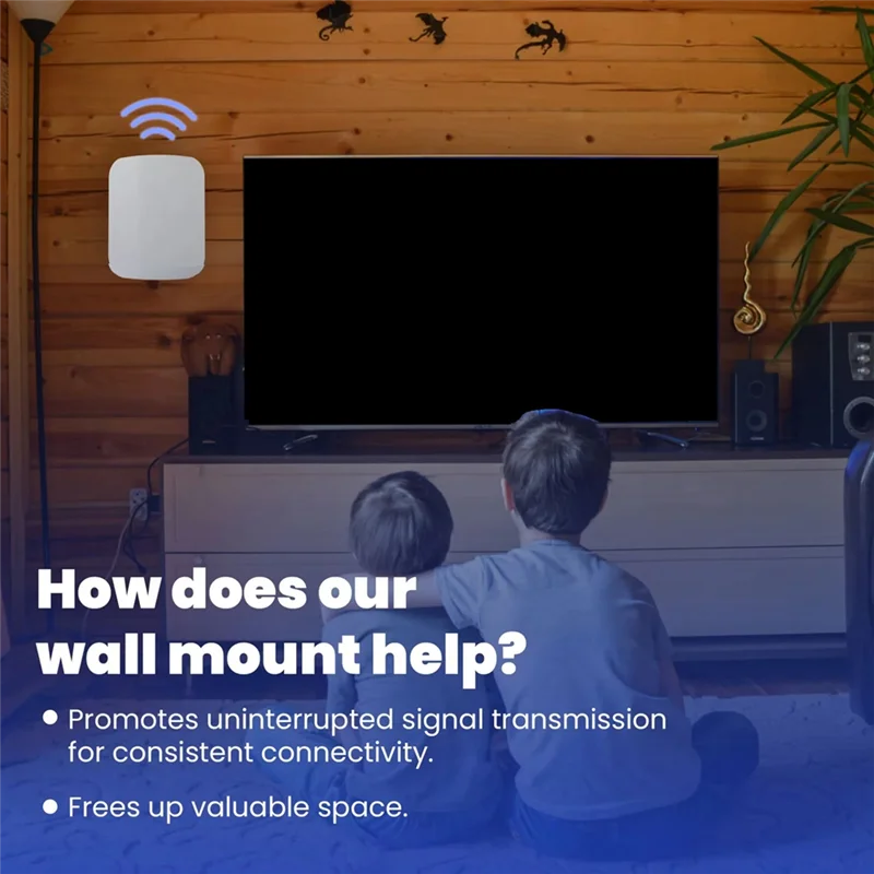JABS-Router Wall Bracket For EERO Max 7 Aluminum Alloy Wall Mount Sturdy & Durable Space Saving Wall Mount Holder