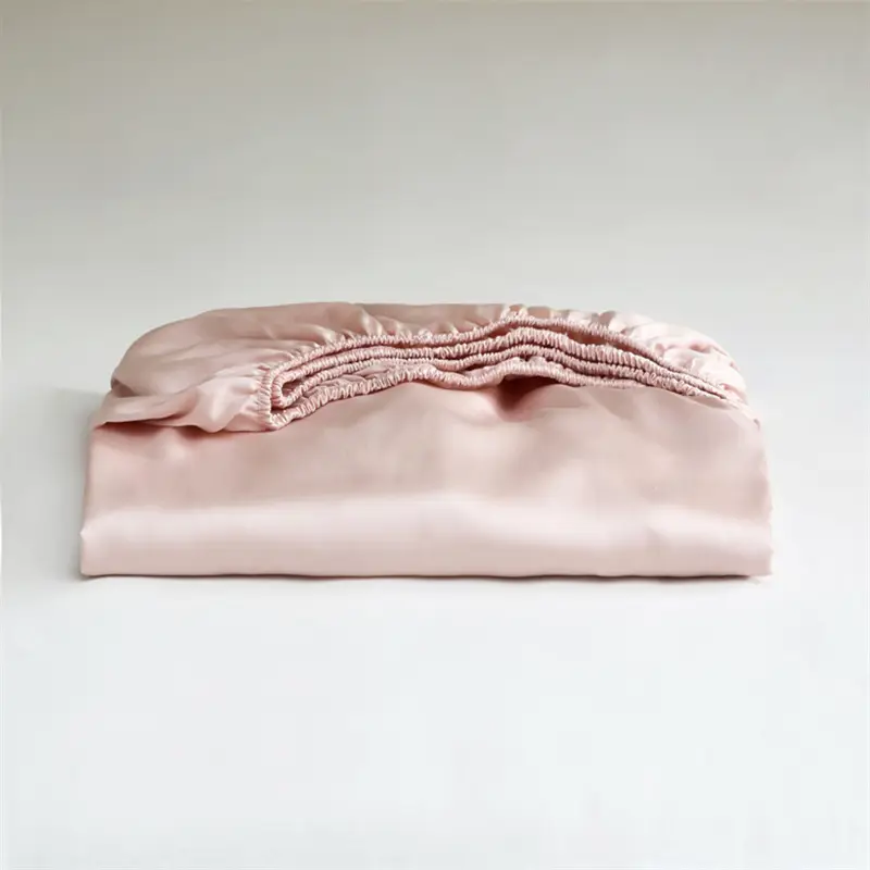 100% Mulberry Silk Fitted Bed Sheet with Elastic Bands 23 Momme Smooth Natural Silk Mattress Cover Single Double King Queen Bed - Image 16