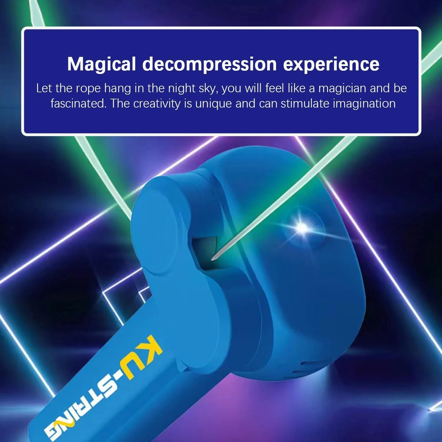 لعبة قاذفة الحبل المتوهجة في الظلام، قاذفة سلسلة مضيئة محمولة باليد، لعبة تفاعلية لتخفيف التوتر كهدية حفلات الأطفال