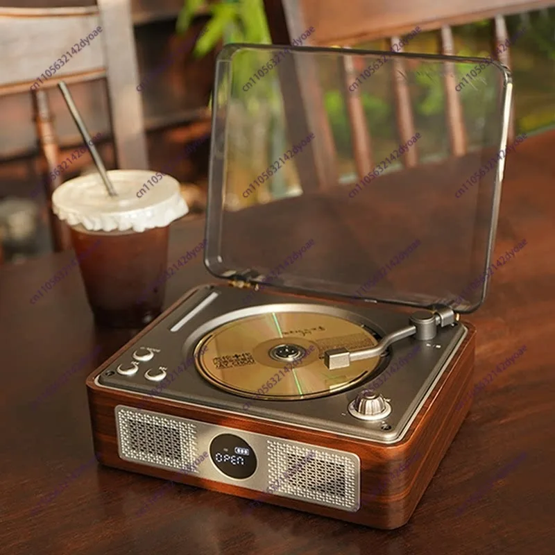 A11 Vintage CD Player Album Disc Player Bluetooth Speaker Portable Audio Player
