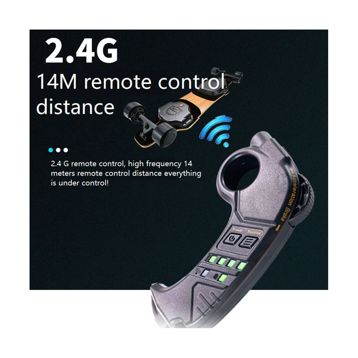 Four-Gear Remote Control Wireless 2.4G High Frequency Four-Wheel Electric Remote Control Receiver