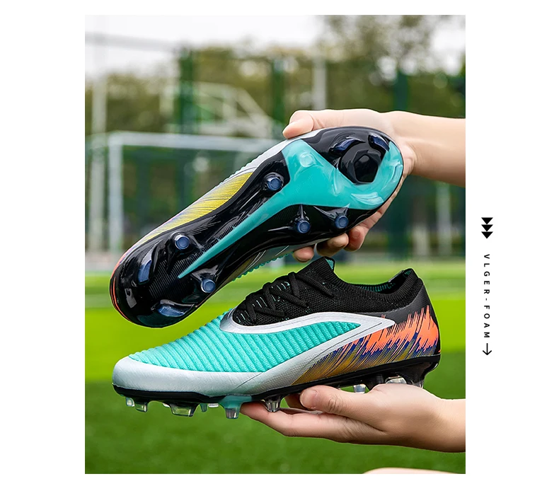 Neue Fußballschuhe für Herren, Stollenschuhe für Fußballspiele und Training, lange Stollen, FG, ultraleicht, rutschfest, Outdoor, Dropshipping. – Detail 6