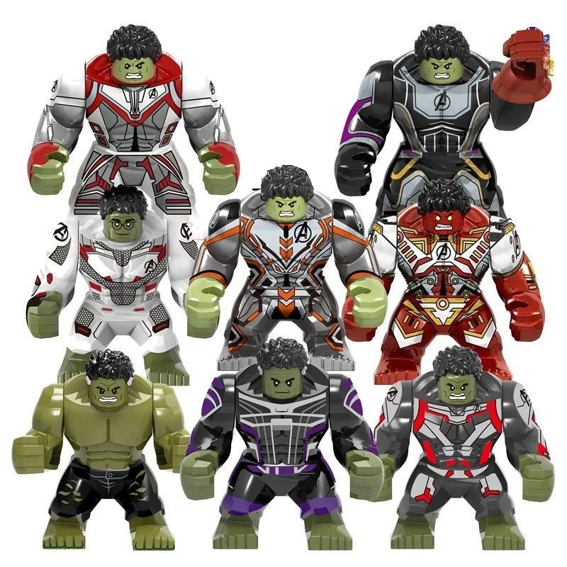 Big Avengers Bat Captain America Hulk Ironman Spiderman Building Blocks Bricks Mini Action Figures Assembly Toys Christmas gifts