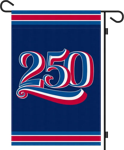 250Th Year Anniversary Garden Flag 18 X 12 Inch 250Th Anniversary Flag Patriotic PPZ