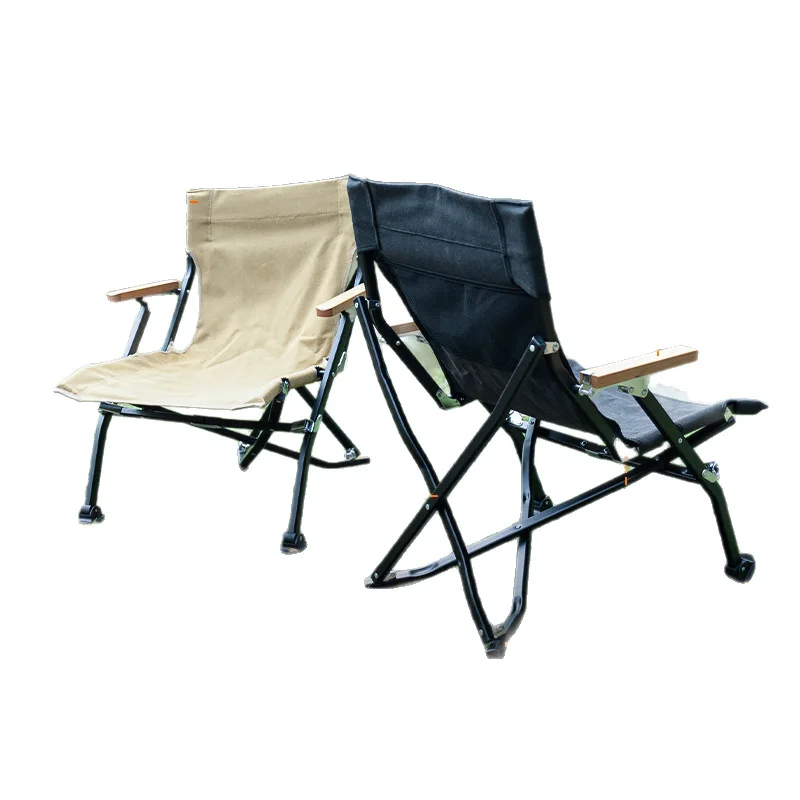 

Camping chair Camping self-driving tour Convenient storage Foldable two-color