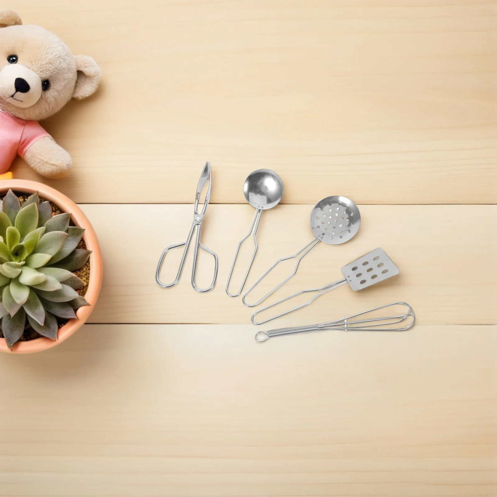 1 set mini utensili da cucina per bambini accessori da cucina realistici set da gioco di finzione cucina per bambini giochi di ruolo apprendimento