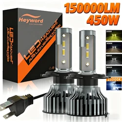 Heyword-Lumière de sauna LED pour voiture, 26000strada, 160W, puce 1860 CSP, 3000k, 4300k, 6000k, 8000k, lumière LED pour voiture, h4, h7, h1, rique 9005, H7, h11