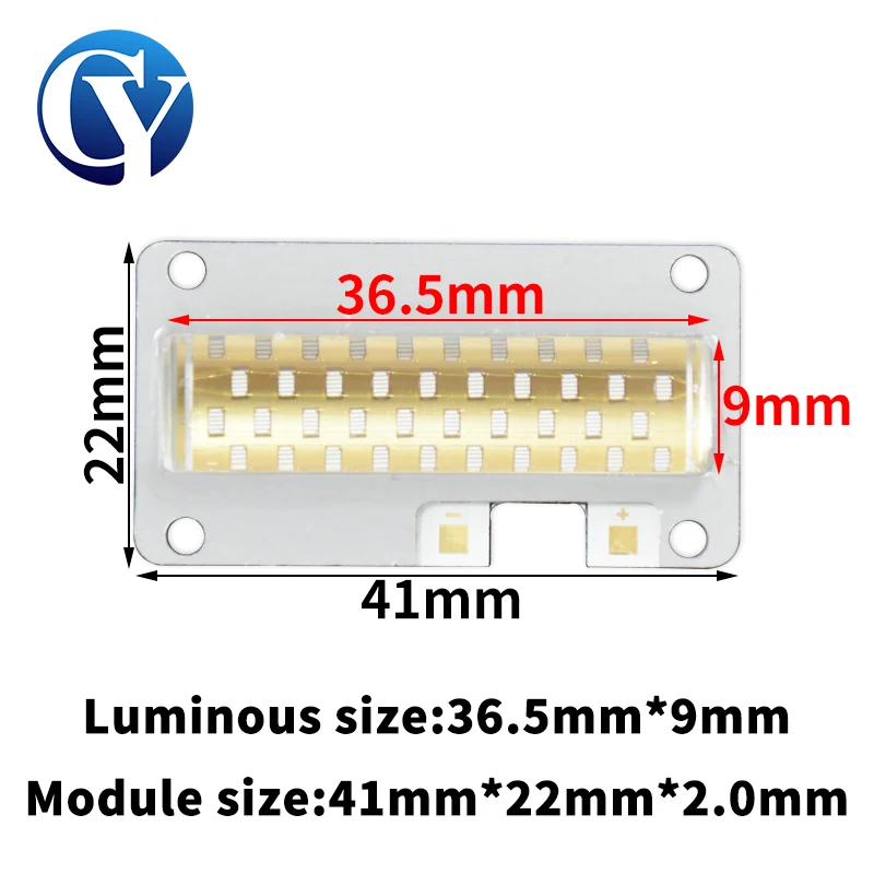 80 واط 100 واط UV LED COB وحدة 36nm 38nm 39nm 40nm طابعة ثلاثية الأبعاد A3/A4 مخصصة علاج وحدة الغراء الراتنج زجاجة الحبر علاج PCB