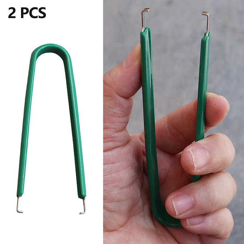 

2Pcs Simple U Type Tweezers Precision Maintenance Tools Chip Puller Extractor Removal Tool Clip Pliers IC Chip Remover Clip