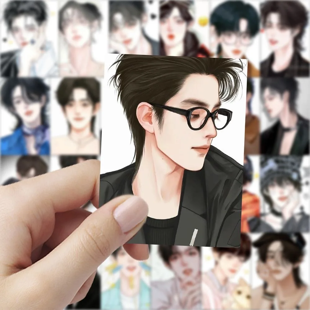 

60/120 Stickers/Xiao Zhan Star New Manga Style Ins Handsome Surrounding Cosplay Stickers High Beauty Decoration
