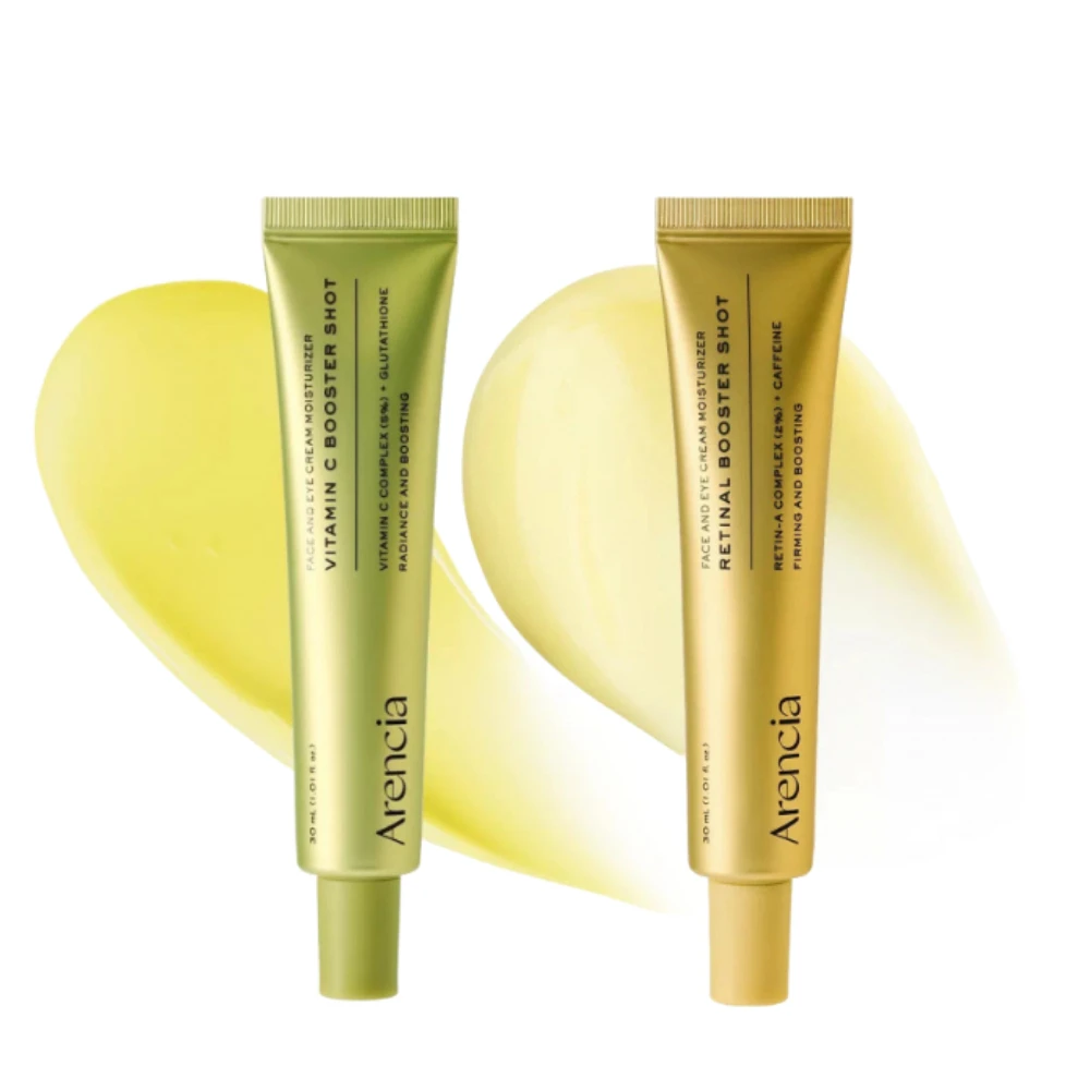 Arencia Vitamin C Retinal Booster Shot Eye Cream Face Day And Night Moisturizer, Wrinkle Removal, Improve Dark Circles, Firming